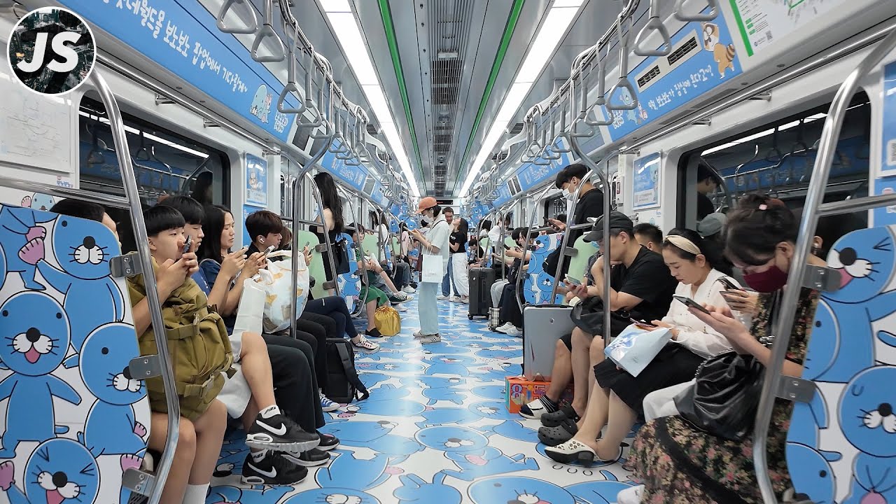 Seoul Subway Line 2 Ride (& Korean baseball pre-game) | South Korea
