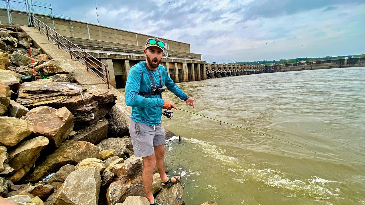 This RAGING SPILLWAY was STUPID LOADED! Then We Got The RIVER MONSTER!!! NEW PB x2!!!