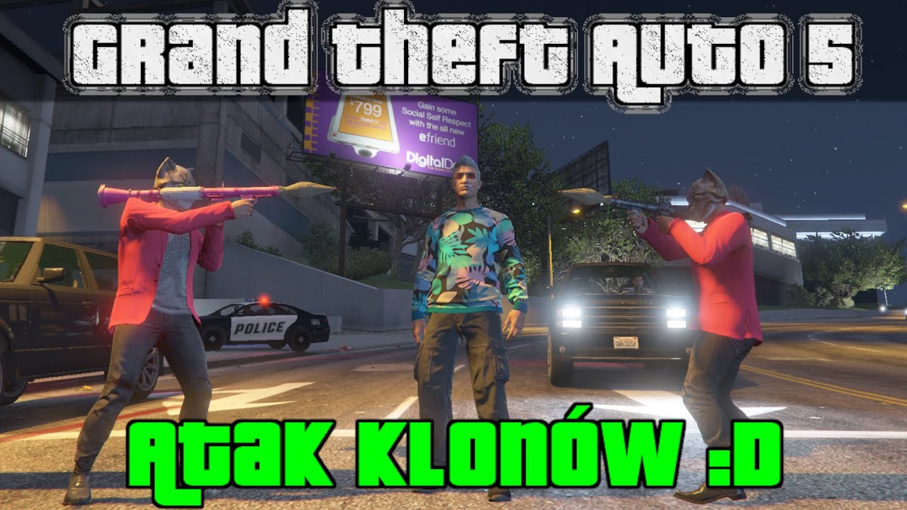 GTA 5 #191 - Zemsta klonów na Bartbercie :D Z Paveł i Bertbert