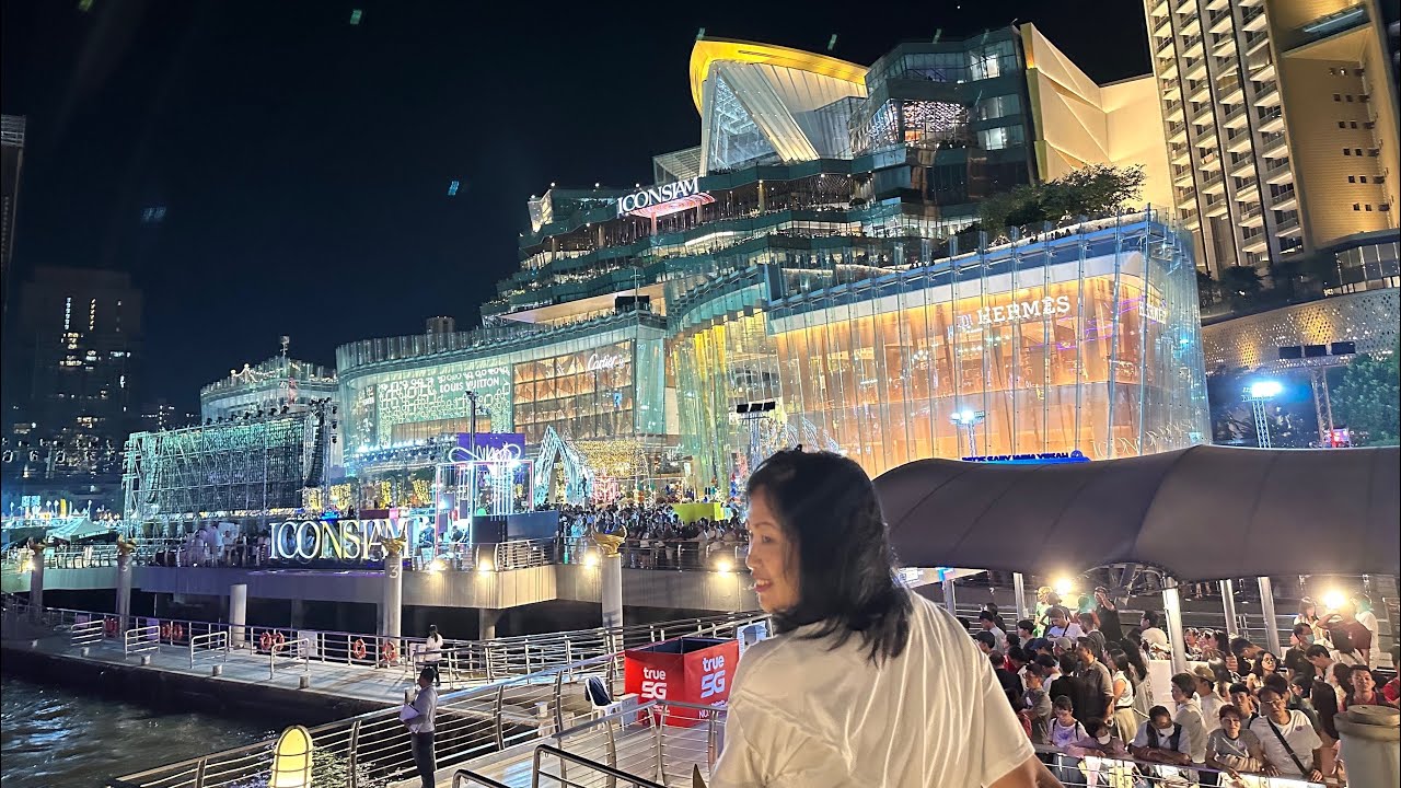 [4K] Alangka Dinner Cruise ~ Chao Phraya river ~ ICONSIAM ~ Bangkok.