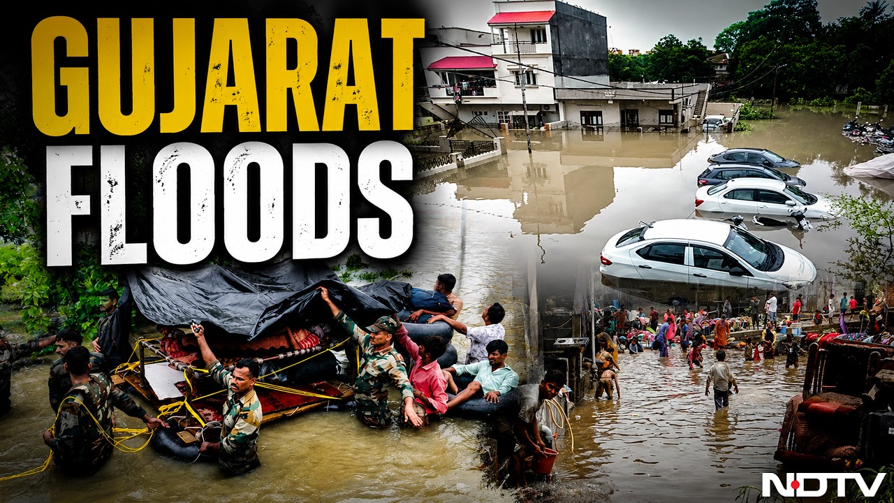 Gujarat Floods LIVE | Gujarat Red Alert | Residents Suffer As Heavy Rains Continue Across Gujarat