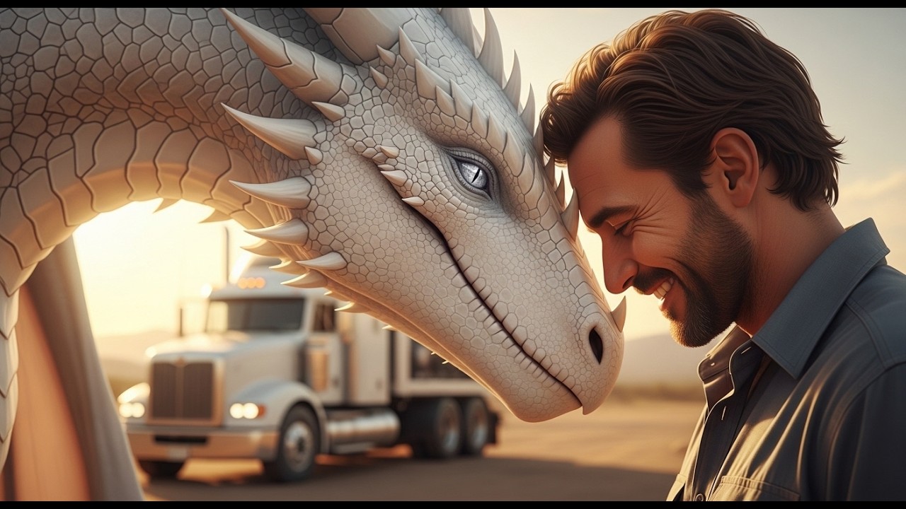 The Pale Dragon Left to Die in the Dunes—Until a Lone Trucker Called It Family | HFY | Dragon
