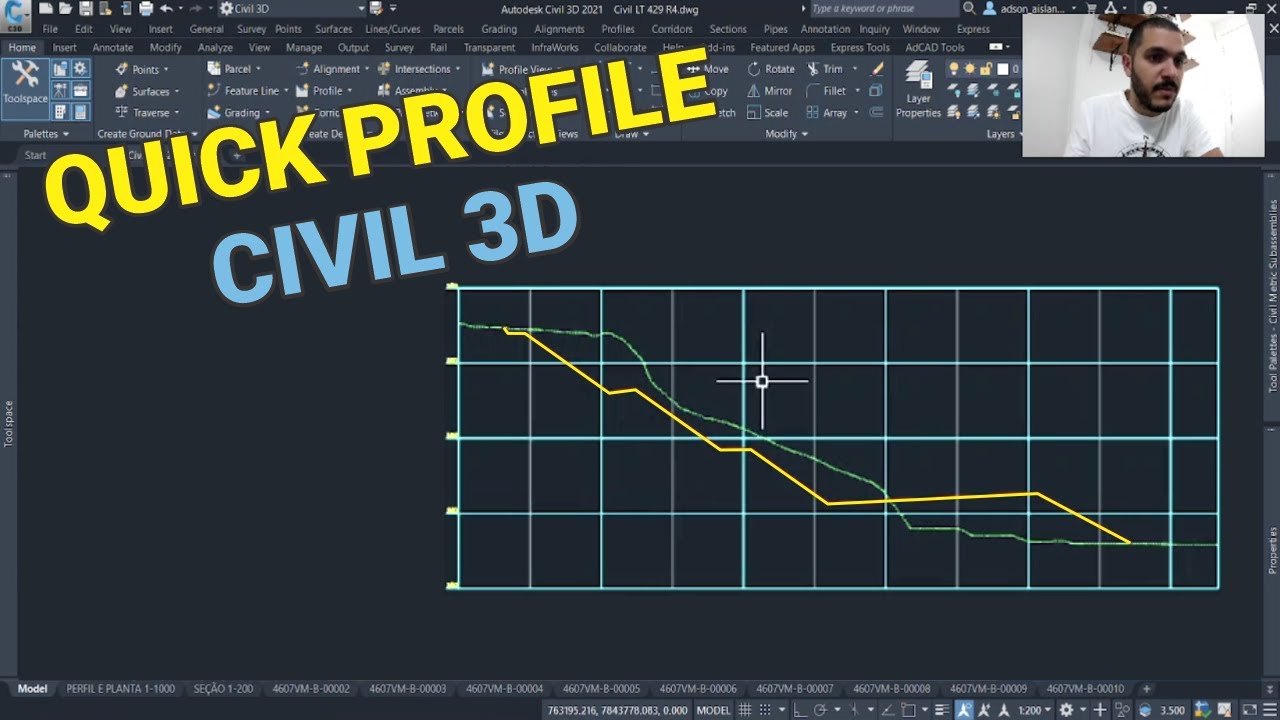 QUICK PROFILE CIVIL 3D - Como criar e editar