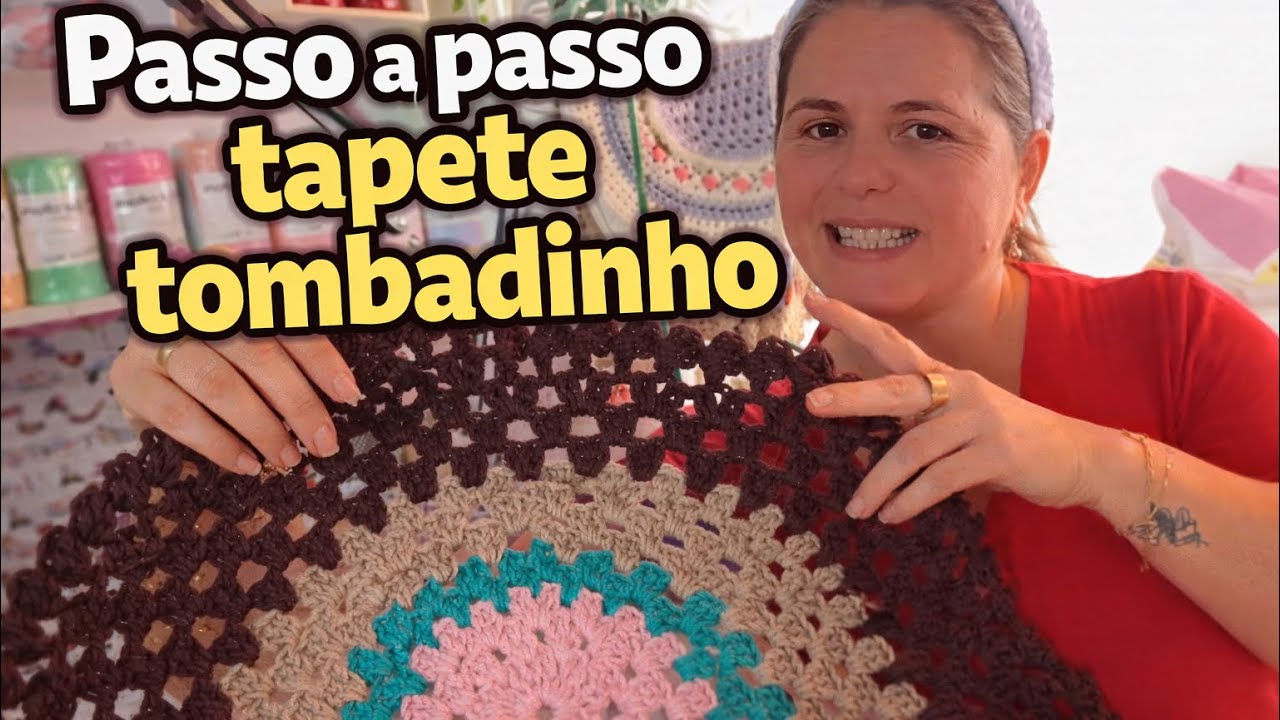 PASSO A PASSO - Tapete tombadinho por Alba Andrade.