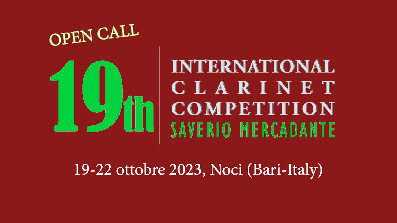 OPEN CALL - 19th International Clarinet Competition 