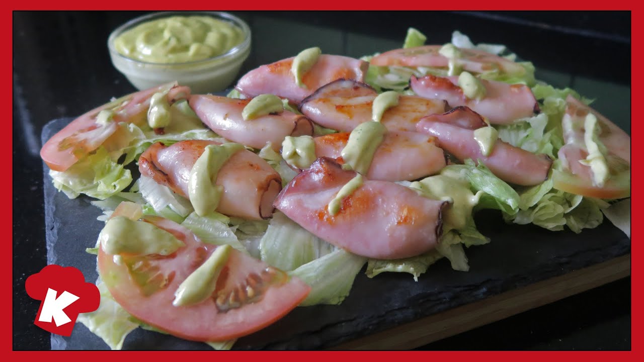 Chipiron a la Plancha con salsa verde una RECETA fácil y rápida Andaluza