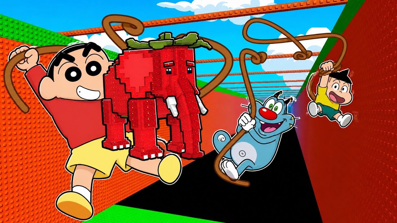 SHINCHAN STOLE CRAZYEST BRAINROT😱|| IN SWING OBBY FOR BRAINROT🔥!