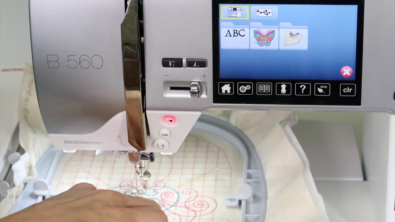Bernina 560 91 Calibrating the Embroidery Hoop