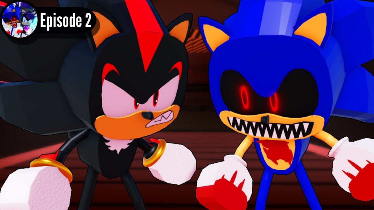 Stopping The EXE As Shadow (Animation + Gameplay) Sonic.exe The Disaster - ROBLOX