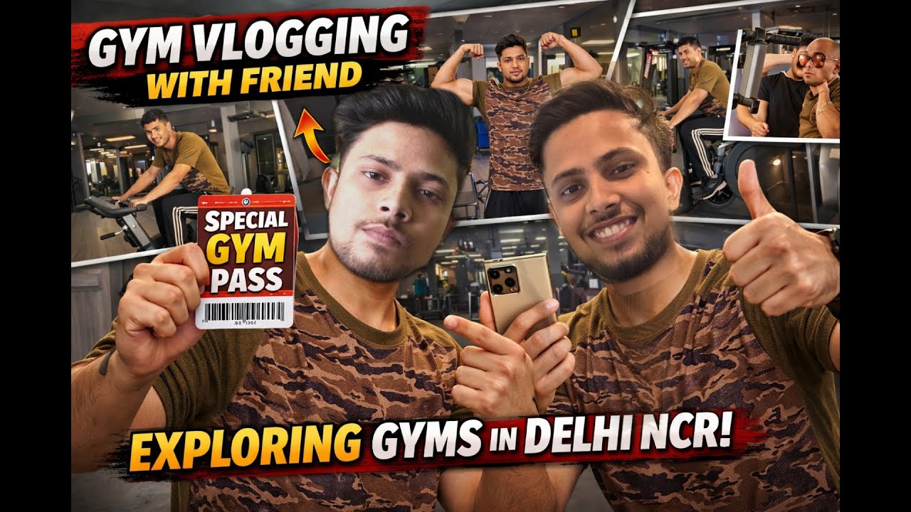 Gym Vlog Delhi NCR | Real Vibes, Real Workouts 💯