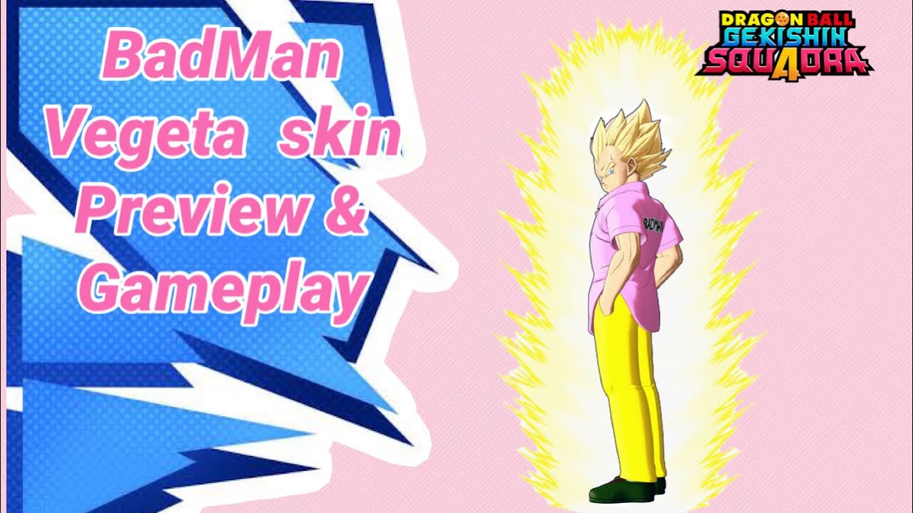 Dragonball Gekishin Squadra : Vegeta BadMan skin preview and gameplay.