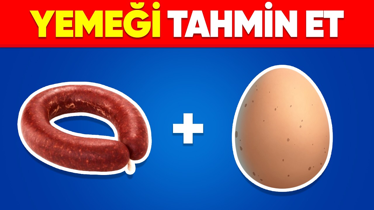 Emojilerle Yemek Bulmaca 🍕 YİYECEK & İ&Ccedil;ECEK S&uuml;r&uuml;m&uuml; 🍔🍹 | Emoji Yemek Bilmece