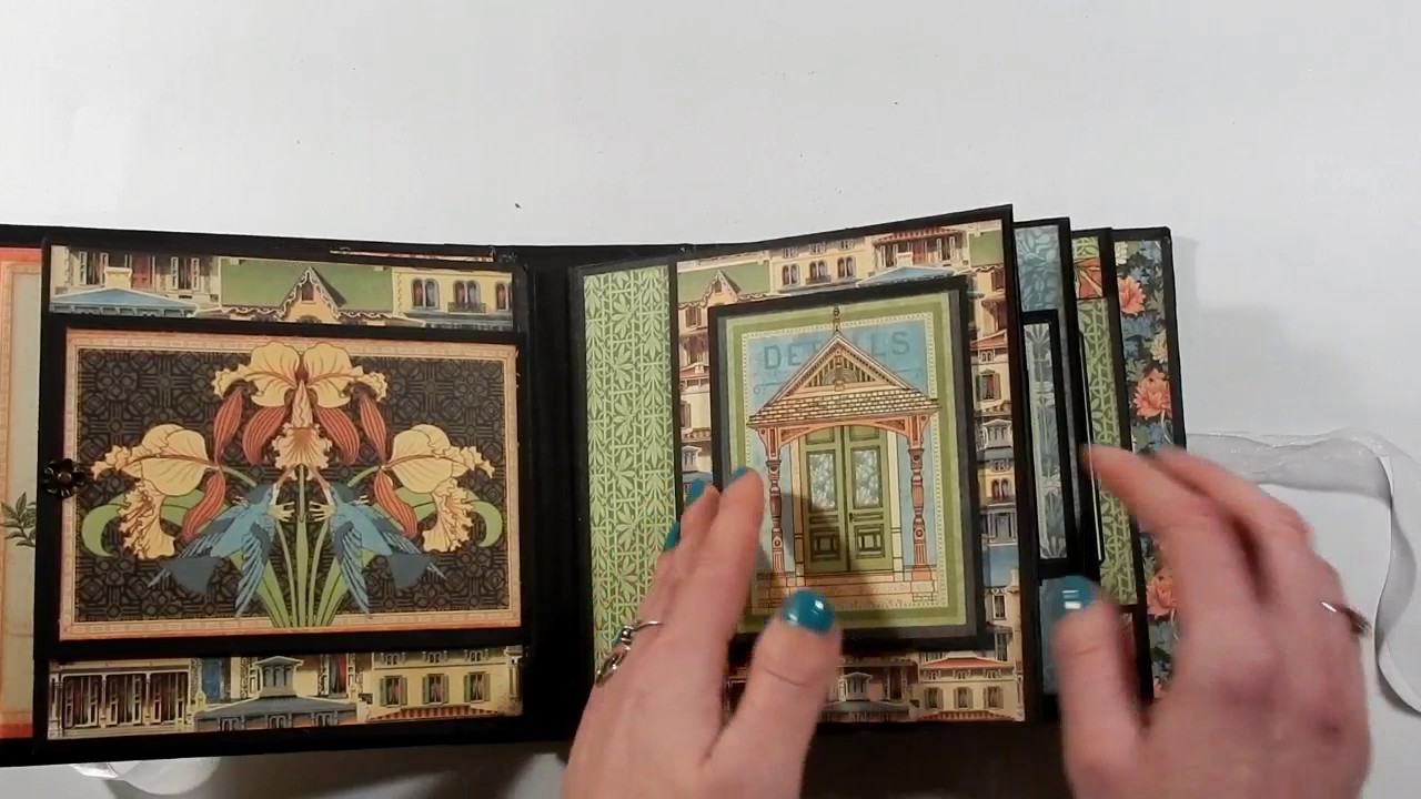 Graphic 45 Artisan Style Mini Album - Done using the Golden Romance Tutorial