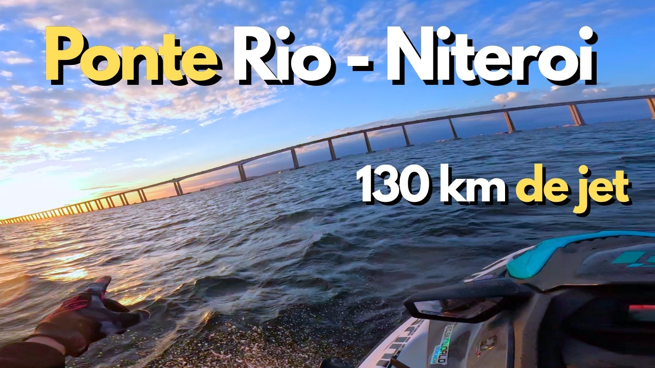 Andei de Jet Ski debaixo da Maior Ponte do Brasil - 130 km de Navegação no Rio de Janeiro