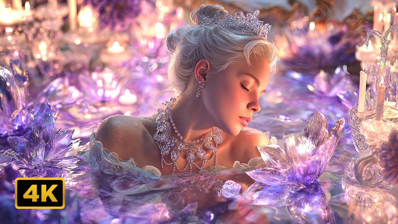 Fantasy Rococo Soundtrack | Whispers of Crystal Light | Female Vocal + Cello (AI Music Video)