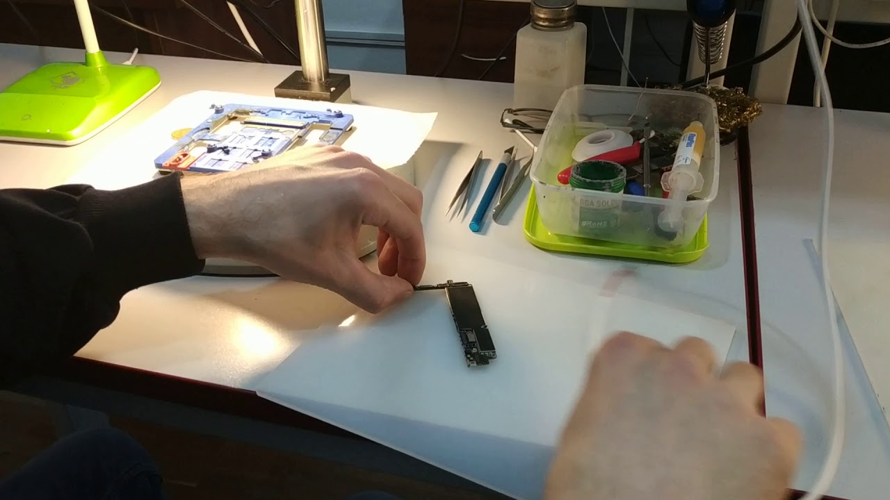 Короткое замыкание iPhone 7. Обучение пайке в Bgacenter