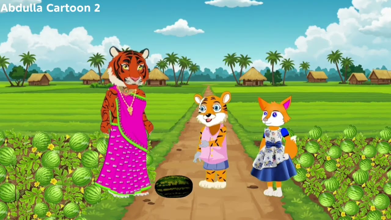 পুকুরে জাদুর তরমুজ গাছ। Fox Cartoon। Bangla Cartoon। Rupkother Golpo। Shiyaler Cartoon। 