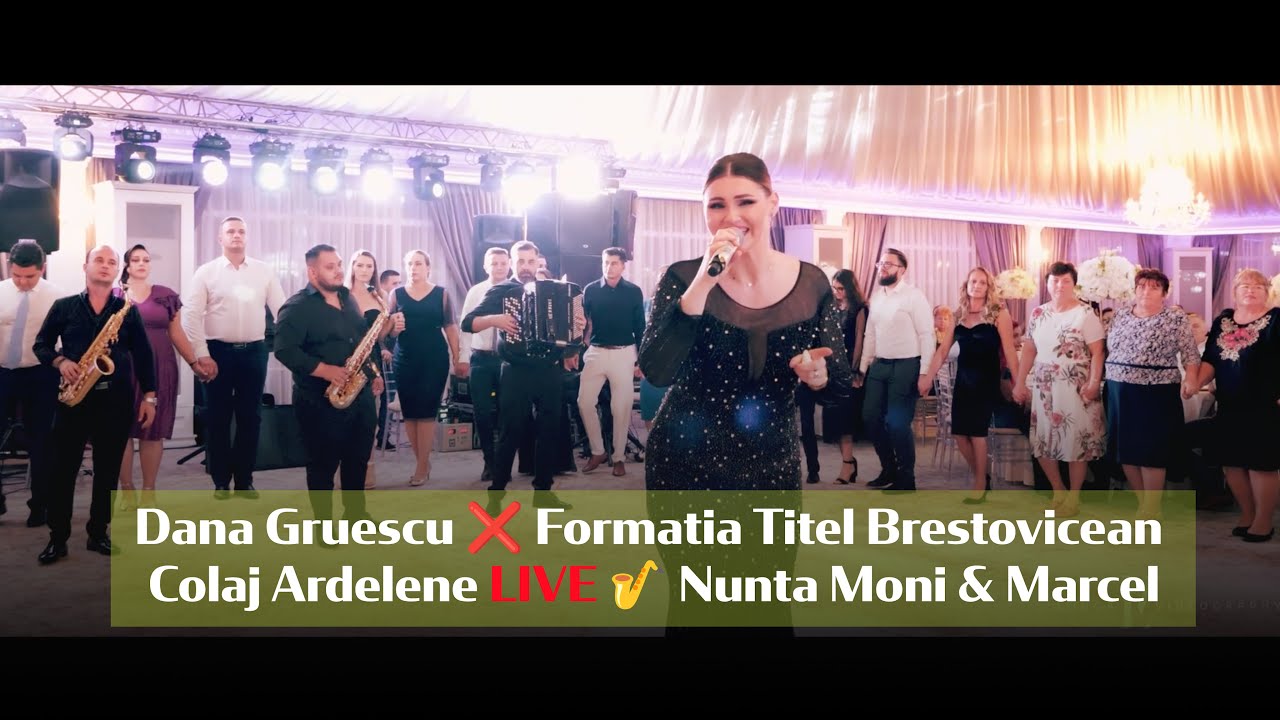 Dana Gruescu ❌ Formatia Titel Brestovicean - Colaj Ardelene 🎷 Nunta Moni & Marcel