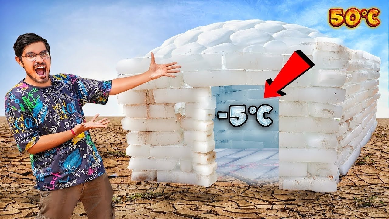 We Made Coldest House From Ice   गर्मी का खेल खत्म
