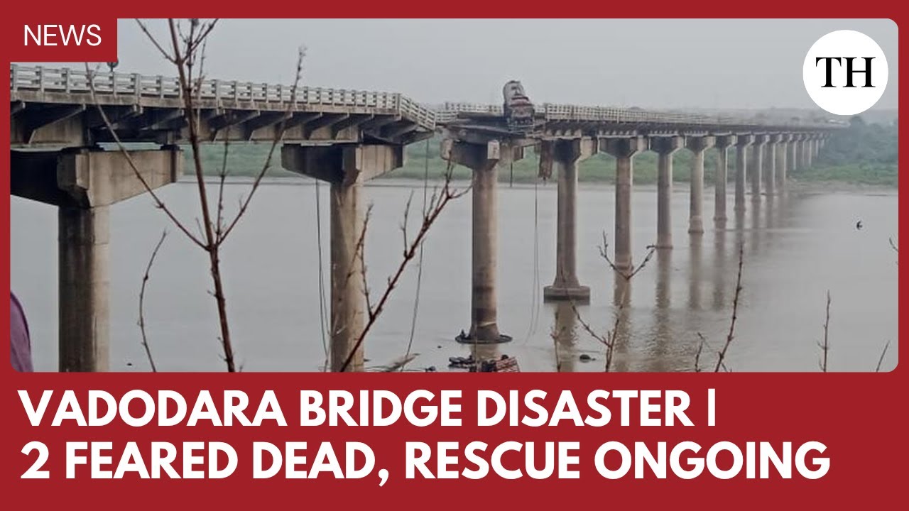 Vadodara bridge collapse: 4 vehicles fall into river, rescue on