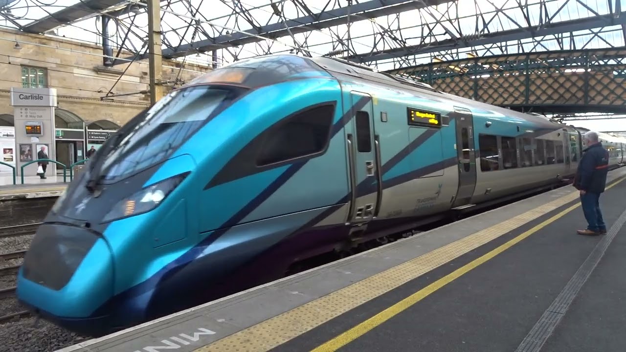 The Class 397 'Civity' TransPennine Express (Nova 2) No.397009 was arrives at Carlisle.