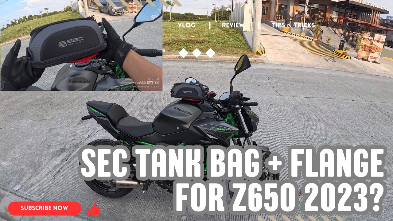 SEC Tank Bag + Cucyma Flange Simple Hack for Z650 2023 Model 👌🏻🏍️💨