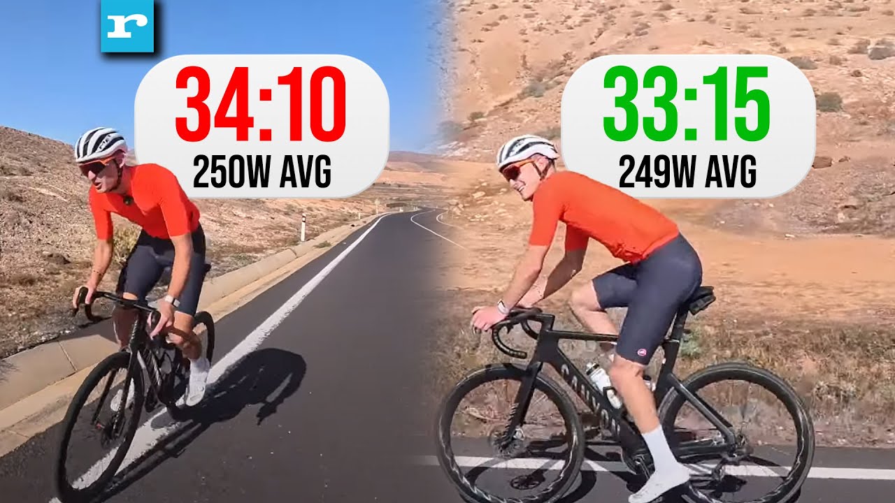 The EASIEST way to increase your average speed on the bike! Going harder on hills vs even pacing