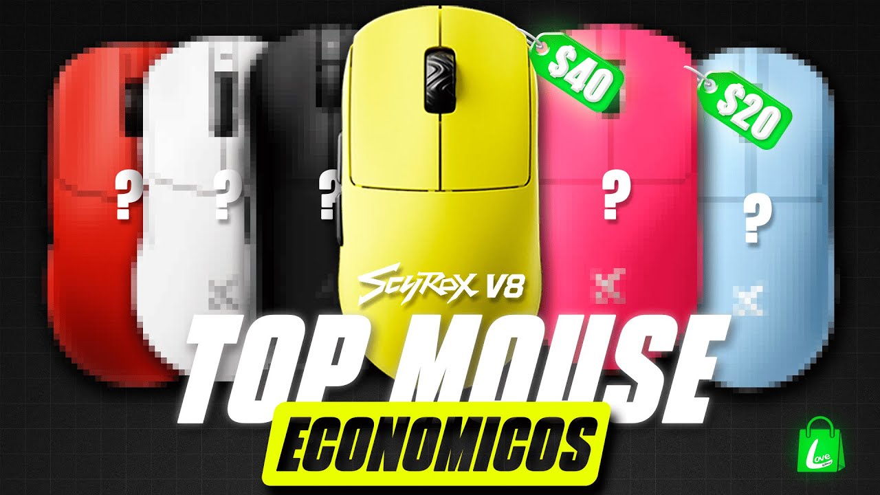 TOP 5 MEJORES MOUSE ECON&Oacute;MICOS 2025 | EL MEJOR TOP!