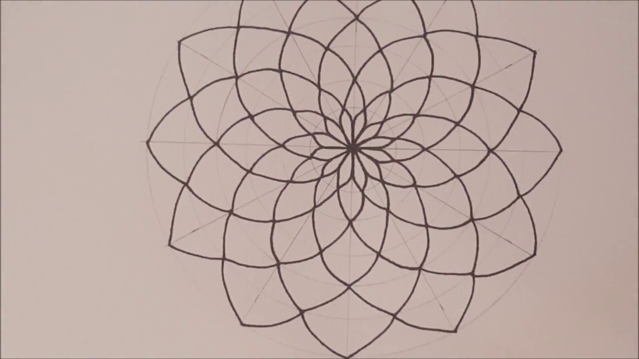 HOW TO DRAW Mandala Basic Step by Step & Tips | Espanol & English | Speed Draw