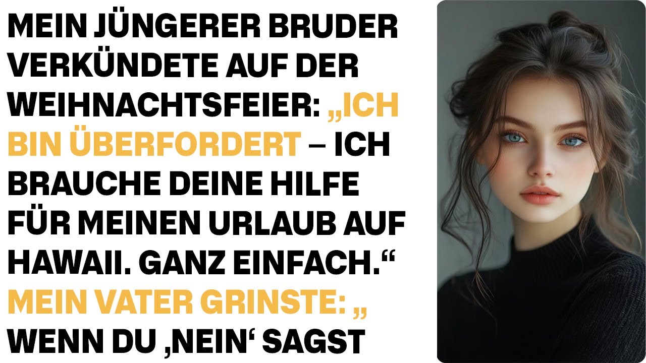 Mein Bruder sagte an Weihnachten: ‚Ich bin überfordert – du musst die Hawaii-Reise zahlen