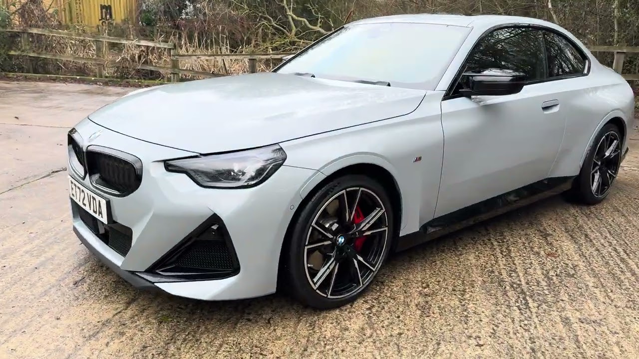 2023 (72) BMW M240i xDrive Coupe in Brooklyn Grey metallic. 