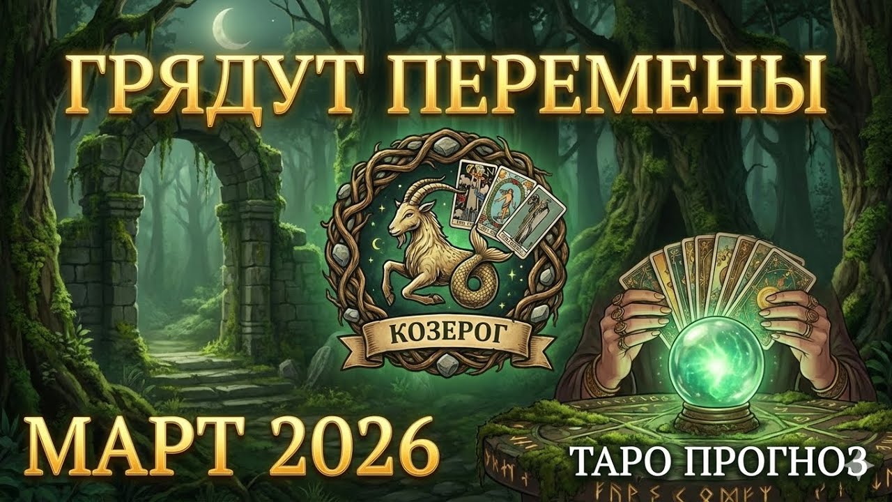 🥀🍃 КОЗЕРОГ,♑️, 🍀 ГРЯДУТ ПЕРЕМЕНЫ ✨ МАРТ 🌙 таро 🃏 прогноз 🔯 гороскоп, козерог март таро,