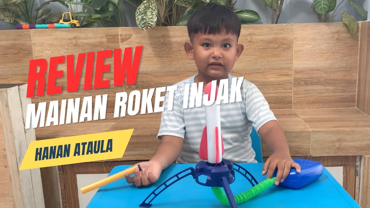 Review Mainan Roket Injak Anak-Anak 🚀 | Seru, Edukatif, dan Bisa Terbang Tinggi! - Hanan Ataula