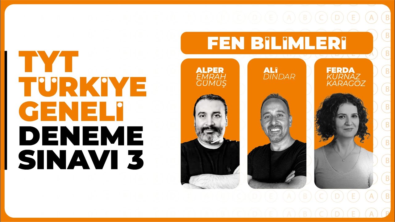 3D Türkiye Geneli Deneme Sınavı 3 - TYT - Fen Bilimleri Soru Çözümleri