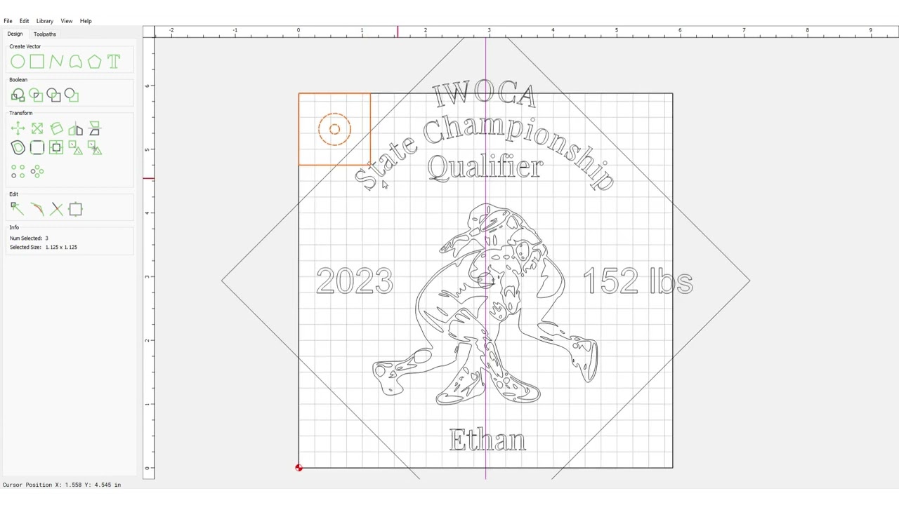 How to Design a Custom Wood and Acrylic Award for your CNC in Carbide Create