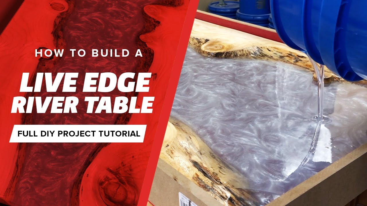 How to make a live edge river table with epoxy resin