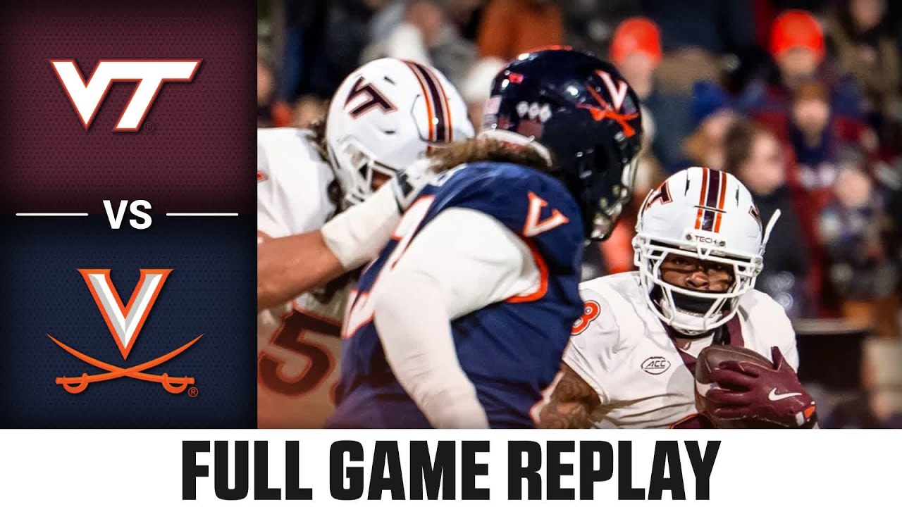 Virginia Tech vs Virginia Game Full Game Replay | 2025 ACC Football