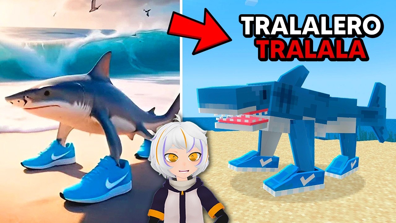 Transformé 100 MOBS en ITALIAN BRAIN ROT en Minecraft | ChuyMine REACCIONA a soyHerios