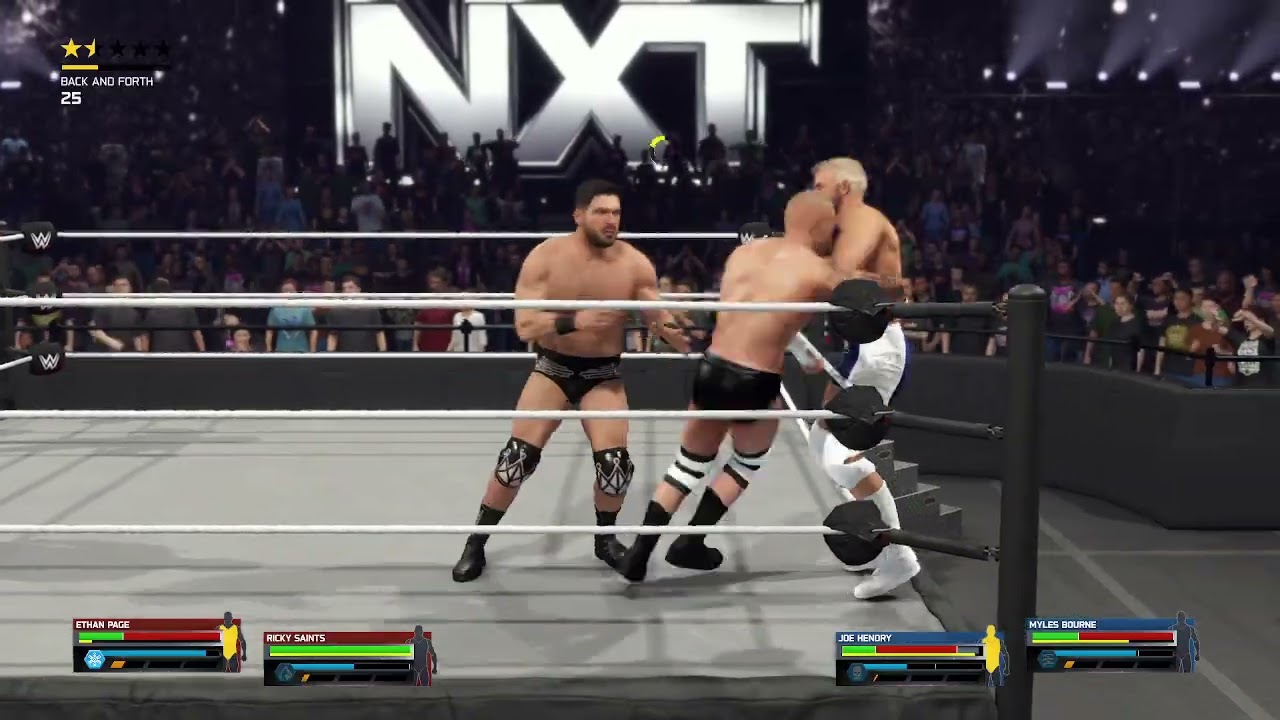 wwe 2k25 myles borne and joe hendry vs ricky saints and ethan page