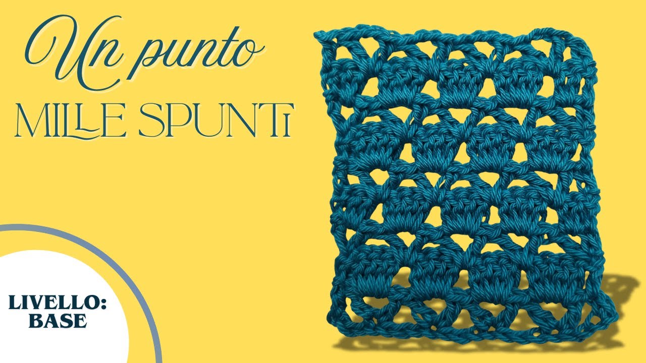 Punto Raggi di Sole all'Uncinetto | Punto traforato facile