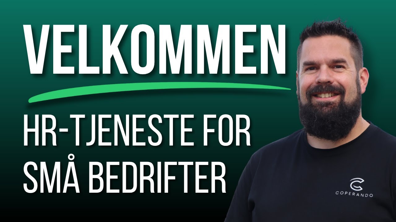 Velkomstvideo Coperando AS - HR og HMS for sm&aring; bedrifter og startups