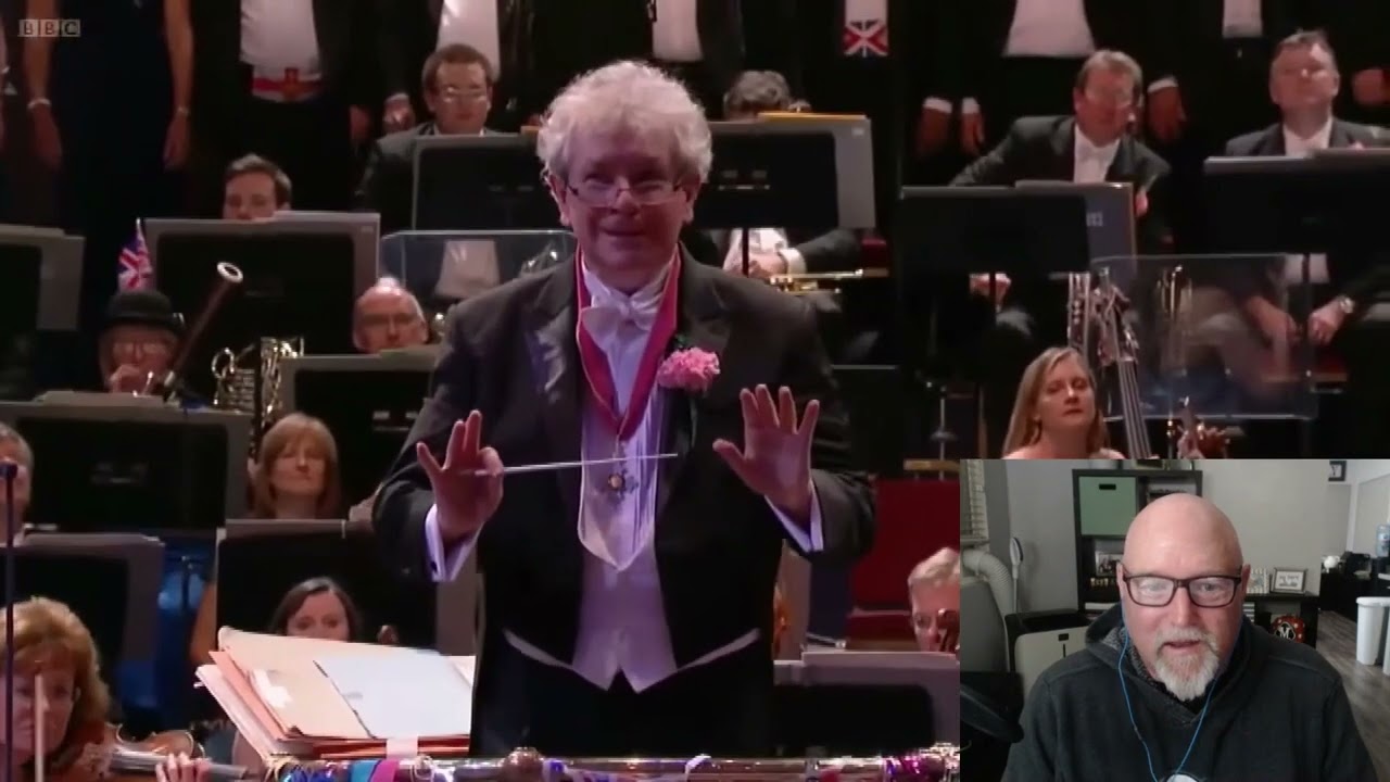 Mark from the States and Jerusalem with God Save the Queen from Last Night of the Proms 2012