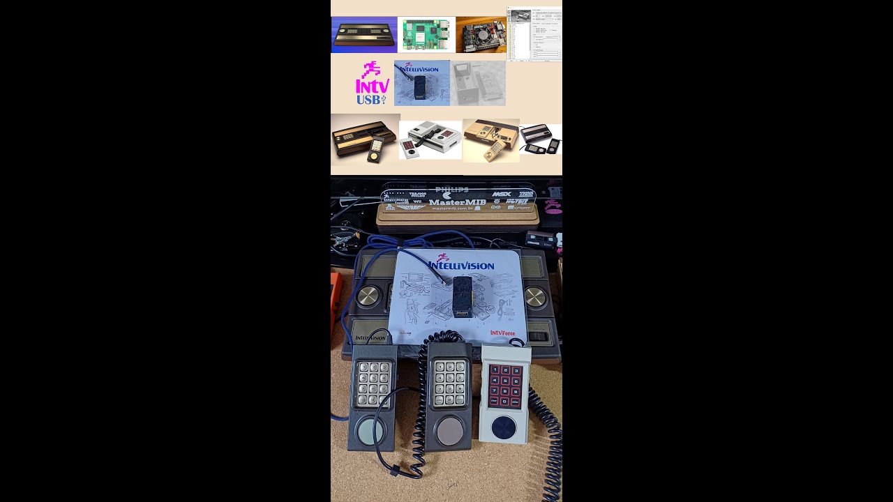 Adaptador IntvUSB controles originais do Intellivision em dispositivos USB incluindo o Sprint