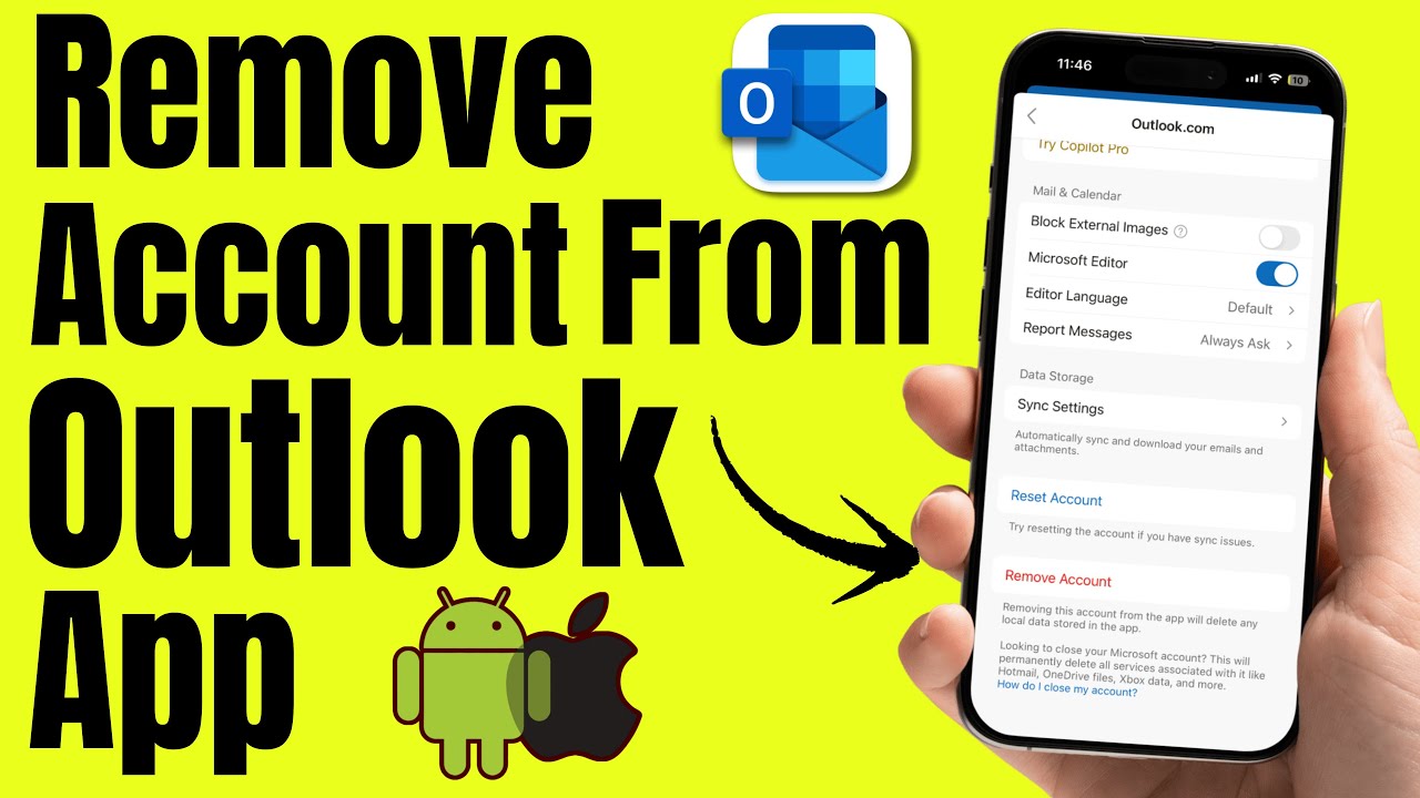 How to Remove Account from Outlook App (Android and iOS) 2026