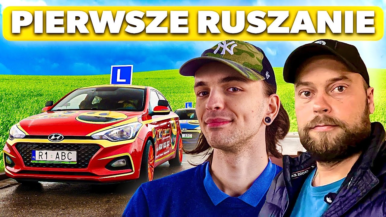 PIERWSZA JAZDA SAMOCHODEM W ŻYCIU KURSANTA NA PRAWO JAZDY KAT. B
