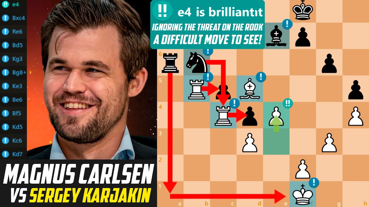 Magnus Carlsen *CRUSHED* Sergey Karjakin with 11 Great Moves! - Tata Steel 2013