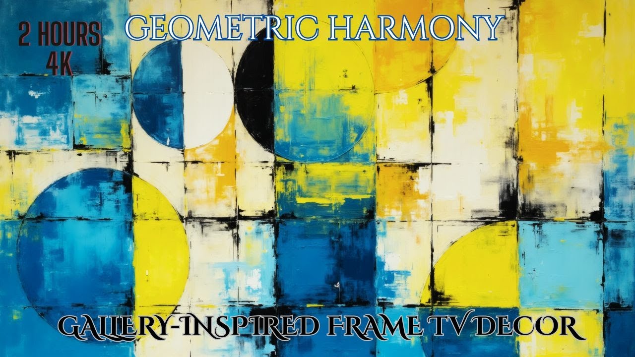 Samsung Frame TV Art | Geometric Harmony – Modern Abstract Geometry | 4K UHD | 2 Hours