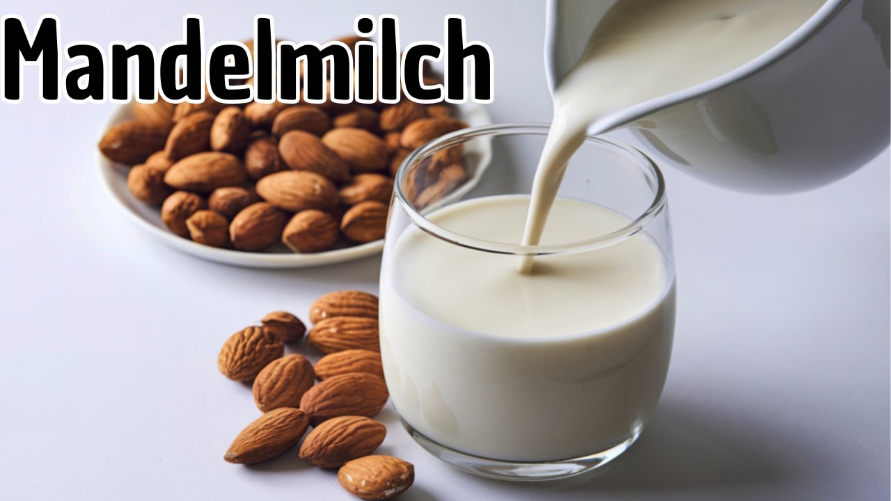 Mandelmilch aus 2 Zutaten selber machen! 😋 Mit Resteverwertung ♻️