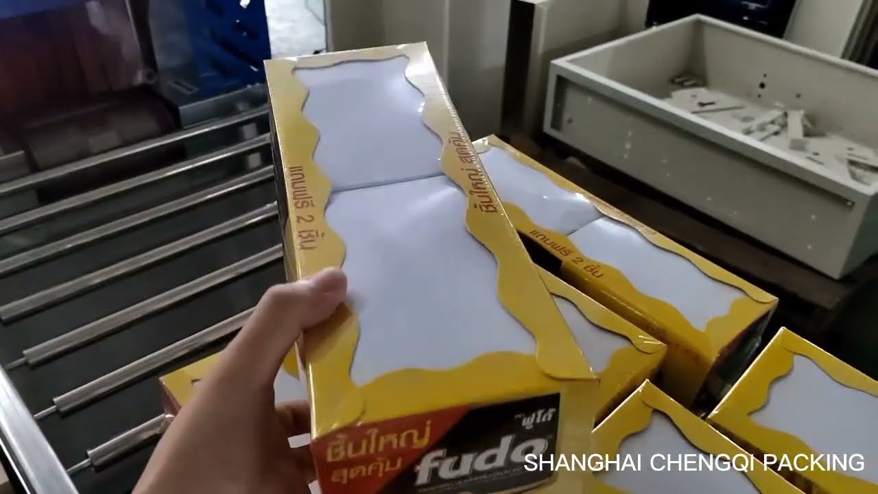 Food box tray heat shtink wrap packing machine