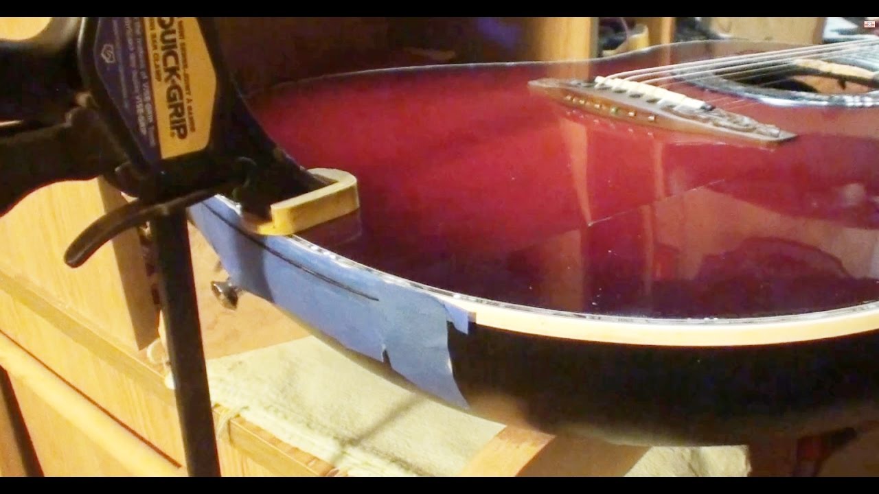 Ovation crack repair top seperation from the bowl 1 light Q-ball attack